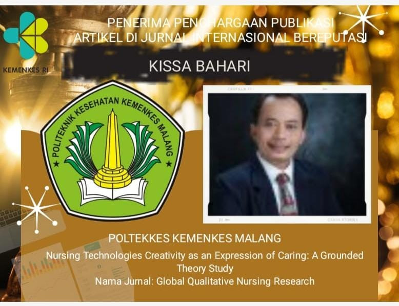 PENGHARGAAN PUBLIKASI ARTIKEL DR. KISSA BAHARI., M.Kep. PH.D